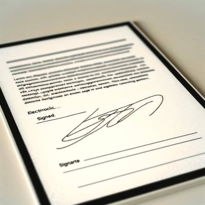 electronically signed document